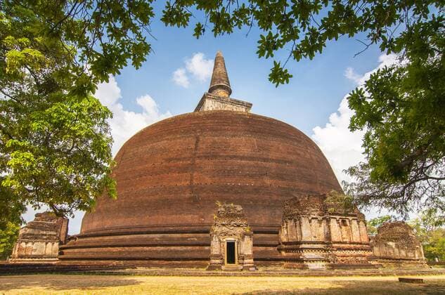 Vehera the largest Buddhist stupa at the ruins of the ancient kingdom capitol of Polonnaruwa Sri Lanka  1097803500