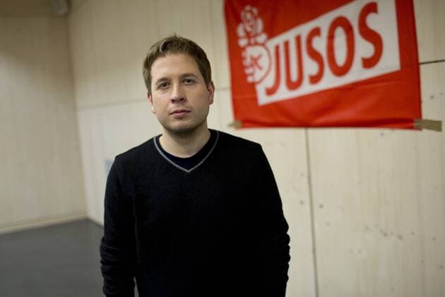 Germany Berlin Discussion meeting of the Jusos on the topic of member vote GroKo with the Jusos national chairman Kevin Kühnert 20 02 2018