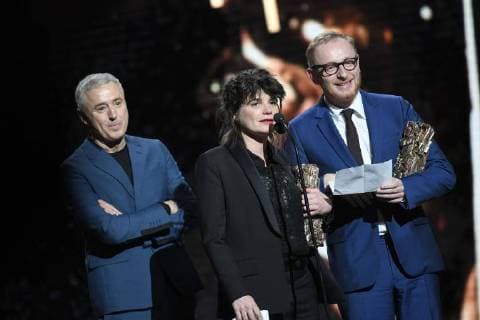 Französischer Filmpreis Cesar - Preisverleihung 43eme ceremonie des CESAR. Scene. 43th movie Cesar awards at Salle Pleyel. Stage. 224657 2018-03-02 Salle Pleyel Paris France Campillo, Robin  Copyright: xArnal-Degunx STAR_224657_090