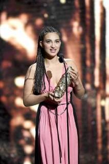Französischer Filmpreis Cesar - Preisverleihung 43eme ceremonie des CESAR. Scene. 43th movie Cesar awards at Salle Pleyel. Stage. 224657 2018-03-02 Salle Pleyel Paris France Jordana, Camélia  Copyright: xArnal-Degunx STAR_224657_124