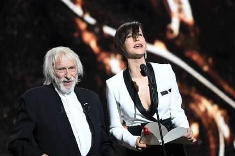 Französischer Filmpreis Cesar - Preisverleihung 43eme ceremonie des CESAR. Scene. 43th movie Cesar awards at Salle Pleyel. Stage. 224657 2018-03-02 Salle Pleyel Paris France Marceau, Sophie; Richard, Pierre  Copyright: xArnal-Degunx STAR_224657_198