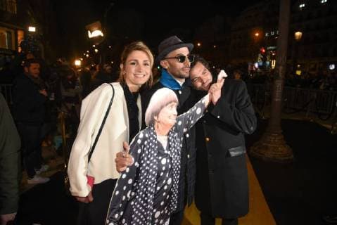 Französischer Filmpreis Cesar - After Party 43eme ceremonie des CESAR. Fouquets. 43the movie CESAR awards. After party at Fouquets restaurant on Champs Elysees. 224660 2018-03-02 Salle Pleyel Paris France Gayet, Julie; Chedid, Matthieu ( M chanteur); JR  Copyright: xArnal-Degunx STAR_224660_016