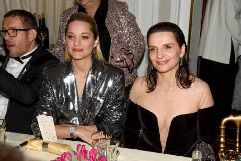 Französischer Filmpreis Cesar - After Party 43eme ceremonie des CESAR. Fouquets. 43the movie CESAR awards. After party at Fouquets restaurant on Champs Elysees. 224660 2018-03-02 Salle Pleyel Paris France Binoche, Juliette; Boon, Dany; Cotillard, Marion  Copyright: xArnal-Degunx STAR_224660_030