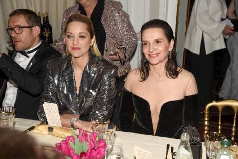 Französischer Filmpreis Cesar - After Party 43eme ceremonie des CESAR. Fouquets. 43the movie CESAR awards. After party at Fouquets restaurant on Champs Elysees. 224660 2018-03-02 Salle Pleyel Paris France Binoche, Juliette; Boon, Dany; Cotillard, Marion  Copyright: xArnal-Degunx STAR_224660_031