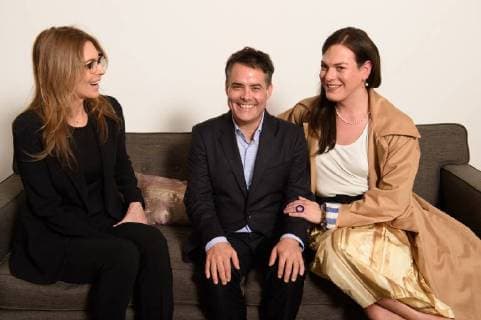 March 2, 2018 - Beverly Hills, California, U.S. - Presenter Kathryn Bigelow with Sebastian Lelio, director of the Oscar nominated foreign film A Fantastic Woman (Chile), and Daniela Vega at the reception for the Foreign Language Film Award category for the 90th Oscars on Friday. Beverly Hills U.S. - ZUMAz03_ 20180302_shf_z03_195 Copyright: xPhilxMcCartenx