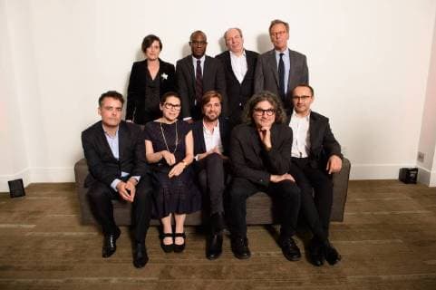 March 2, 2018 - Beverly Hills, California, U.S. - Front row: Sebastian Lelio, director of the Oscar nominated foreign film A Fantastic Woman; Ildiko Enyedi director of the Oscar nominated foreign film On Body and Soul (Hungary); Ruben Ostlund, director of the Oscar nominated foreign film The Square (Sweden); Ziad Doueiri, director of the Oscar nominated foreign film The Insult (Lebanon); and Andrey Zvyagintsev, director of the Oscar nominated foreign film Loveless (Russia); Back row: Presenter Rachel Morrison; Presenter Barry Jenkins, presenter Hans Zimmer, and Academy governor Marchk Johnson at the reception for the Foreign Language Film Award category for the 90th Oscars on Friday. Beverly Hills U.S. - ZUMAz03_ 20180302_shf_z03_207 Copyright: xPhilxMcCartenx