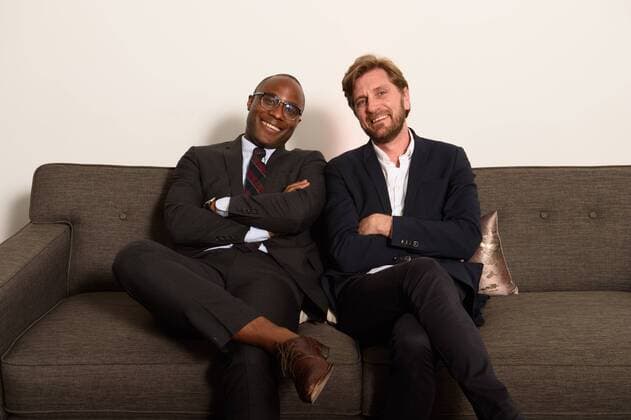 March 2, 2018 - Beverly Hills, California, U.S. - Presenter BARRY JENKINS with RUBEN OSTLUND, director of the Oscar nominated foreign film The Square (Sweden), at the reception for the Foreign Language Film Award category for the 90th Oscars on Friday. Beverly Hills U.S. - ZUMAz03_ 20180302_shf_z03_203 Copyright: xPhilxMcCartenx