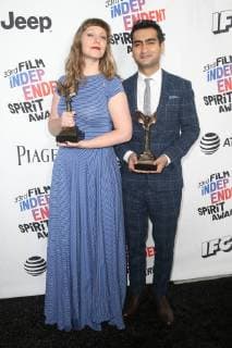 Bilder des Tages SANTA MONICA, CA - MARCH 3: Emily V. Gordon, Kumail Nanjiani at The 33rd Annual Film Independent Spirit Awards - Press Room at Santa Monica Pier in Santa Monica, California on March 3rd, 2018. Copyright: xFayexSadoux