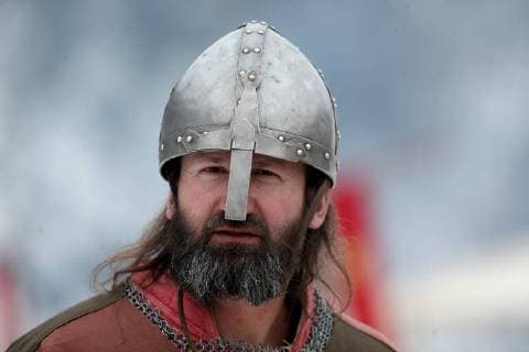 Battle of Samobor and Medieval Fair 04.03.2018., Samobor, Croatia - In the meadow Vugrinscak below the old town of Samobor, was held a reconstruction of a Battle of Samobor which held on March 1, 1441 between the army of Queen Elizabeth I (wife of a dead Albrecht of Habsburg) and the Polish king Wladyslaw III of Poland for the hungarian-croatian throne. Every year about 100 knights and archers dressed in 15th century replicas of armor and chain mail participate in the event.  IgorxKralj PIXSELL