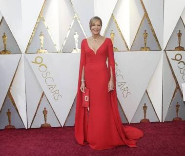 Actress Allison Janney arrives on the red carpet for the 90th annual Academy Awards at the Dolby Theatre in the Hollywood section of Los Angeles on March 4, 2018.  LAP20180304034 JOHNxANGELILLO