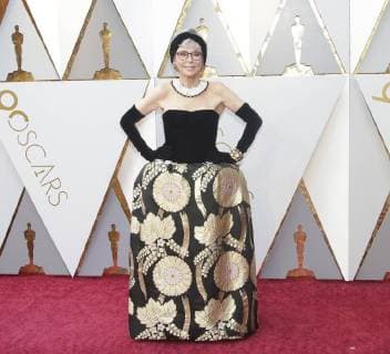 Rita Moreno arrives on the red carpet for the 90th annual Academy Awards at the Dolby Theatre in the Hollywood section of Los Angeles on March 4, 2018.  LAP20180304049 JOHNxANGELILLO