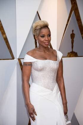 Mary J. Blige, Oscar nominee for actress in a supporting role and for music (original song), arrives on the red carpet of The 90th OscarsÂ® at the DolbyÂ® Theatre in Hollywood, CA on Sunday, March 4, 2018.  Copyright: xMichaelxBakerx 33546_096PLX