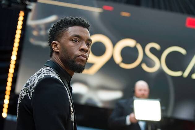 Chadwick Boseman arrives on the red carpet of The 90th OscarsÂ® at the DolbyÂ® Theatre in Hollywood, CA on Sunday, March 4, 2018.  Copyright: xMattxPetitx 33546_103PLX