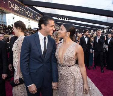 Gina Rodriguez and guest arrives on the red carpet of The 90th OscarsÂ® at the DolbyÂ® Theatre in Hollywood, CA on Sunday, March 4, 2018.  Copyright: xMattxSaylesx 33546_118PLX