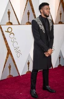 Chadwick Boseman arrives on the red carpet of The 90th OscarsÂ® at the DolbyÂ® Theatre in Hollywood, CA on Sunday, March 4, 2018.  Copyright: xMichaelxBakerx 33546_138PLX