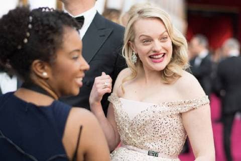Elisabeth Moss arrives on the red carpet of The 90th OscarsÂ® at the DolbyÂ® Theatre in Hollywood, CA on Sunday, March 4, 2018.  Copyright: xToddxWawrychukx 33546_164PLX