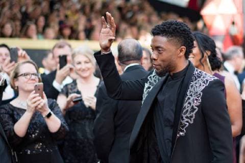Chadwick Boseman arrives on the red carpet of The 90th OscarsÂ® at the DolbyÂ® Theatre in Hollywood, CA on Sunday, March 4, 2018.  Copyright: xToddxWawrychukx 33546_166PLX