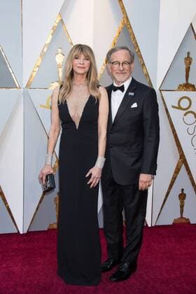 Kate Capshaw and Steven Spielberg, Oscar nominee for best motion picture of the year, for work on The Post, arrive on the red carpet of The 90th OscarsÂ® at the DolbyÂ® Theatre in Hollywood, CA on Sunday, March 4, 2018.  Copyright: xMichaelxBakerx 33546_183PLX