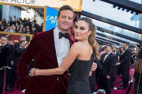 Armie Hammer and Elizabeth Chambers arrives on the red carpet of The 90th OscarsÂ® at the DolbyÂ® Theatre in Hollywood, CA on Sunday, March 4, 2018.  Copyright: xMattxPetitx 33546_209PLX