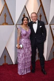 March 4, 2018 - Los Angeles, California, U.S. - SALMA HAYEK AND FRANCOIS-HENRI PINAULT arrive on the red carpet for the 90th Annual Academy Awards at the Dolby Theatre. Los Angeles U.S. - ZUMAz03_ 20180304_zbp_z03_057 Copyright: xKevinxSullivanx