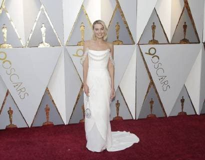 Margo Robbie arrives on the red carpet for the 90th annual Academy Awards at the Dolby Theatre in the Hollywood section of Los Angeles on March 4, 2018.  LAP20180304152 JOHNxANGELILLO