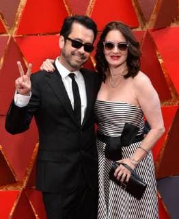 Sound editor Ren Klyce and guest arrive on the red carpet for the 90th annual Academy Awards at the Dolby Theatre in the Hollywood section of Los Angeles on March 4, 2018.  LAP20180304503 JIMxRUYMEN