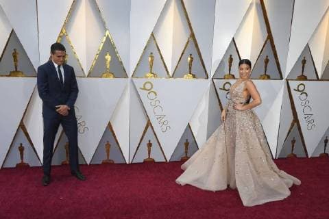 March 4, 2018 - Los Angeles, California, U.S. - GINA RODRIGUEZ arrives on the red carpet for the 90th Annual Academy Awards at the Dolby Theatre. Los Angeles U.S. - ZUMAz03_ 20180304_zbp_z03_073 Copyright: xKevinxSullivanx