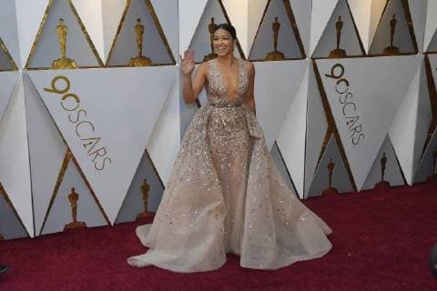 March 4, 2018 - Los Angeles, California, U.S. - GINA RODRIGUEZ arrives on the red carpet for the 90th Annual Academy Awards at the Dolby Theatre. Los Angeles U.S. - ZUMAz03_ 20180304_zbp_z03_074 Copyright: xKevinxSullivanx
