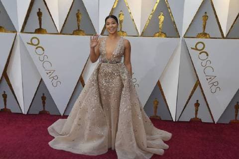 March 4, 2018 - Los Angeles, California, U.S. - GINA RODRIGUEZ arrives on the red carpet for the 90th Annual Academy Awards at the Dolby Theatre. Los Angeles U.S. - ZUMAz03_ 20180304_zbp_z03_077 Copyright: xKevinxSullivanx