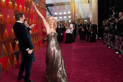 Jennifer Lawrence arrives on the red carpet of The 90th OscarsÂ® at the DolbyÂ® Theatre in Hollywood, CA on Sunday, March 4, 2018.  Copyright: xSaraxWoodx 33546_272PLX