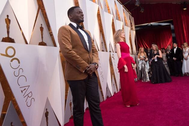 Oscar nominee Daniel Kaluuya and Academy CEO Dawn Hudson arrive on the red carpet of The 90th OscarsÂ® at the DolbyÂ® Theatre in Hollywood, CA on Sunday, March 4, 2018.  Copyright: xBillxBarnesx 33546_281PLX