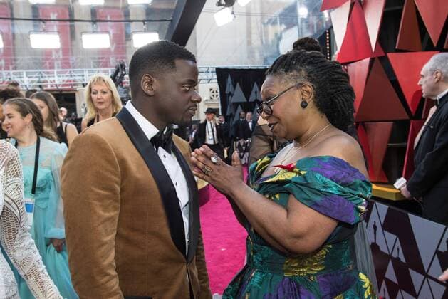 Daniel Kaluuya, Oscar nominee, and Whoopi Goldberg arrive on the red carpet of The 90th OscarsÂ® at the DolbyÂ® Theatre in Hollywood, CA on Sunday, March 4, 2018.  Copyright: xMattxPetitx 33546_288PLX