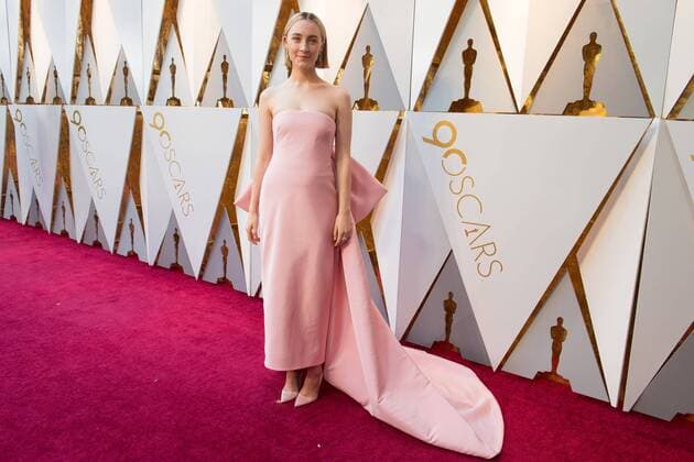 Oscar nominee Saoirse Ronan arrives on the red carpet of The 90th OscarsÂ® at the DolbyÂ® Theatre in Hollywood, CA on Sunday, March 4, 2018.  Copyright: xPhilxMcCartenx 33546_328PLX