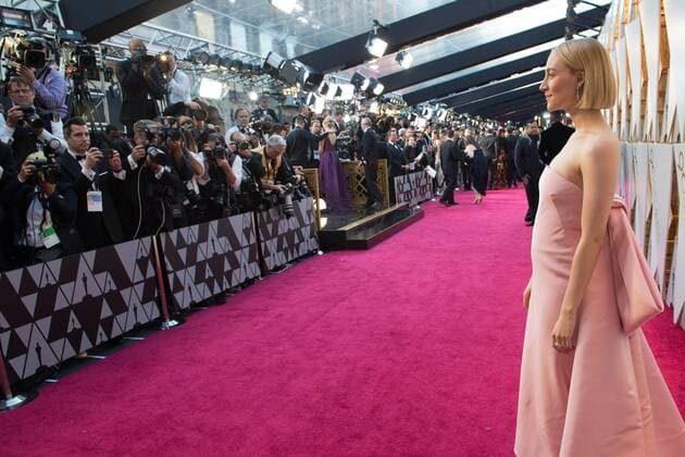 Oscar nominee Saoirse Ronan arrives on the red carpet of The 90th OscarsÂ® at the DolbyÂ® Theatre in Hollywood, CA on Sunday, March 4, 2018.  Copyright: xPhilxMcCartenx 33546_329PLX