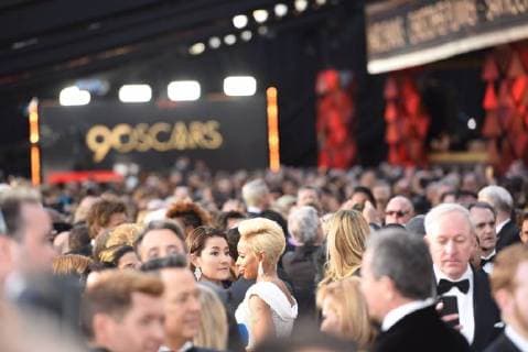 March 4, 2018 - Los Angeles, California, U.S. - MARY J. BLIGE working her way through the red carpet for the 90th Annual Academy Awards at the Dolby Theatre. Los Angeles U.S. - ZUMAz03_ 20180304_zbp_z03_107 Copyright: xKevinxSullivanx