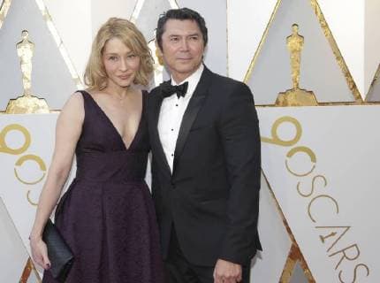 Yvonne Boismier Phillips and Lou Diamond Phillips arrives on the red carpet for the 90th annual Academy Awards at the Dolby Theatre in the Hollywood section of Los Angeles on March 4, 2018.  LAP20180304146 JOHNxANGELILLO