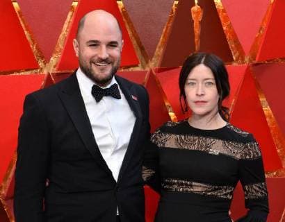 Producer Jordan Horowitz and director Julia Hart arrive on the red carpet for the 90th annual Academy Awards at the Dolby Theatre in the Hollywood section of Los Angeles on March 4, 2018.  LAP20180304531 JIMxRUYMEN