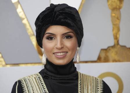 Fatma Al Remaihi arrives on the red carpet for the 90th annual Academy Awards at the Dolby Theatre in the Hollywood section of Los Angeles on March 4, 2018.  LAP20180304159 JOHNxANGELILLO