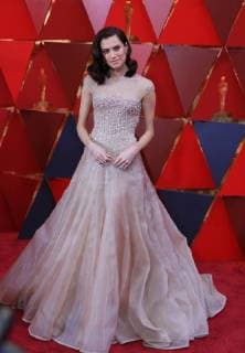 (180305) -- LOS ANGELES, March 5, 2018 -- U.S. actress Allison Williams arrives for the red carpet of the 90th Academy Awards at the Dolby Theater in Los Angeles, the United States, on March 4, 2018. )(yy) U.S.-LOS ANGELES-OSCAR-RED CARPET lixying 