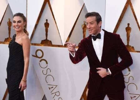 March 4, 2018 - Los Angeles, California, U.S. - ELIZABETH CHAMBERS and ARMIE HAMMER arrives on the red carpet for the 90th Annual Academy Awards at the Dolby Theatre. Los Angeles U.S. - ZUMAz03_ 20180304_zbp_z03_195 Copyright: xKevinxSullivanx