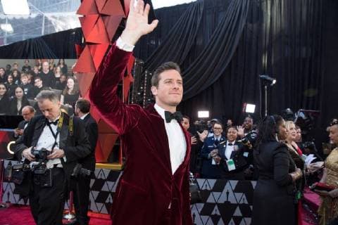 Armie Hammer arrives on the red carpet of The 90th OscarsÂ® at the DolbyÂ® Theatre in Hollywood, CA on Sunday, March 4, 2018.  Copyright: xMattxSaylesx 33546_795PLX