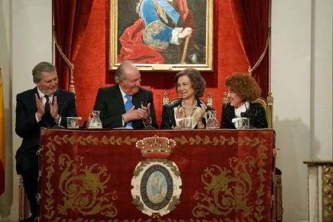 05-03-2018 Spain King Juan Carlos and Queen Sofia attend an act by the Spanish Royal History Academy in Madrid, Spain The event was held to honor King Juan Carlos I on the occation of his 80th birthday that was celebrated on 05 January 2018.  Copyright: xPPE xTHORTONx