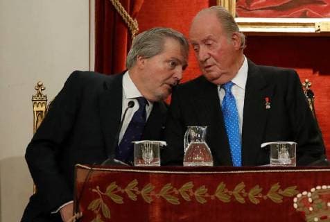 05-03-2018 Spain King Juan Carlos and Queen Sofia attend an act by the Spanish Royal History Academy in Madrid, Spain The event was held to honor King Juan Carlos I on the occation of his 80th birthday that was celebrated on 05 January 2018.  Copyright: xPPE xTHORTONx