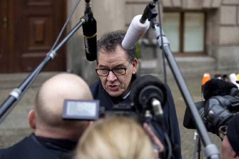 Deutschland, Berlin, Parlamentarische Gesellschaft, Sondierungsgespräche von CDU CSU, FDP und B90 Grüne für eine mögliche Jamaika Koalition, Gerd Müller CSU, 16.11.2017 *** Germany Berlin Parliamentary Society Exploratory talks by CDU CSU FDP and B90 Greens for a possible Jamaican coalition Gerd Müller CSU 16 11 2017