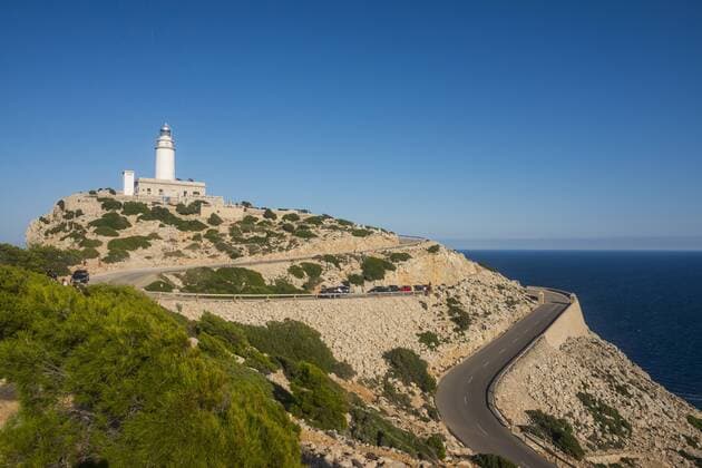 Lighthouse at Cap Formentor, Mallorca, Balearic Islands, Spain, Mediterranean, Europe Copyright: MichaelxRunkel 1184-2199