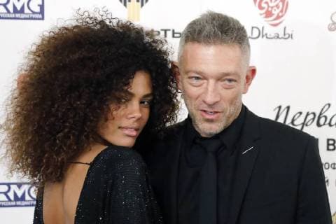 Themen der Woche MOSCOW, RUSSIA â€“ MARCH 11, 2018: French actor Vincent Cassel with Italian model Tina Kunakey ahead of a ceremony to present BraVo international professional music awards at the Bolshoi Theatre. Artyom Geodakyan TASS  TS0773F4