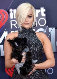 Singer Bebe Rexha arrives for the iHeartRadio Music Awards at The Forum in Inglewood, California on March 11, 2018. Turner s TBS, TNT, and truTV channels broadcasted the ceremony live from The Forum.  LAP20180311180 JIMxRUYMEN