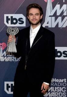 Zedd, winner of Dance Song of the Year for Stay, appears backstage during the iHeartRadio Music Awards at The Forum in Inglewood, California on March 11, 2018. Turner s TBS, TNT, and truTV channels broadcasted the ceremony live from The Forum.  LAP20180311264 JIMxRUYMEN