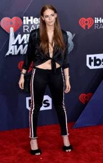 Georgia Geminder arrives for the iHeartRadio Music Awards at The Forum in Inglewood, California on March 11, 2018. Turner s TBS, TNT, and truTV channels broadcasted the ceremony live from The Forum.  LAP20180311291 JIMxRUYMEN