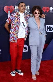 Martina Martin and Phil Fresh (L) arrive for the iHeartRadio Music Awards at The Forum in Inglewood, California on March 11, 2018. Turner s TBS, TNT, and truTV channels broadcasted the ceremony live from The Forum.  LAP20180311298 JIMxRUYMEN